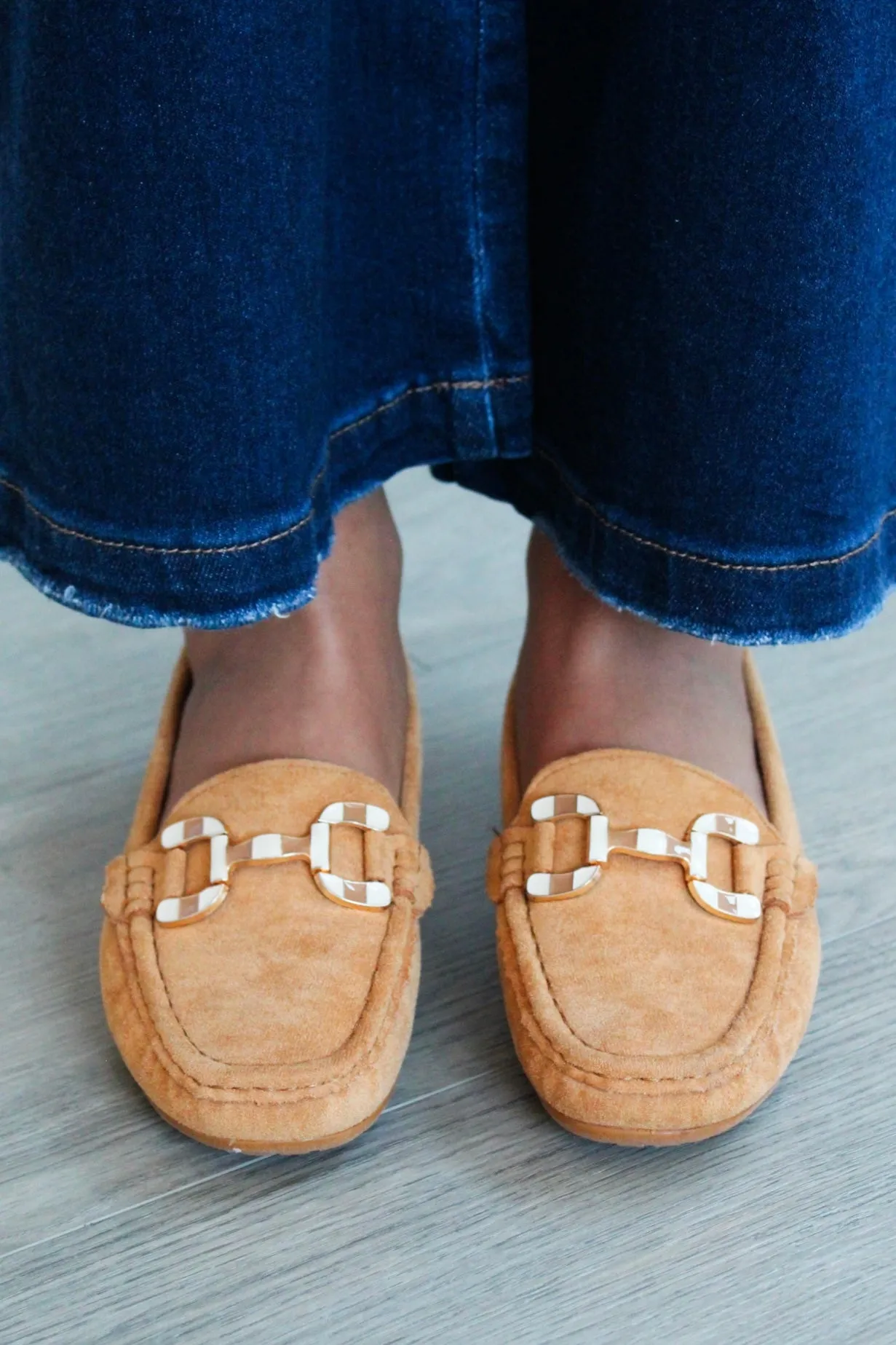 Classic Chic Buckle Loafer • Tan