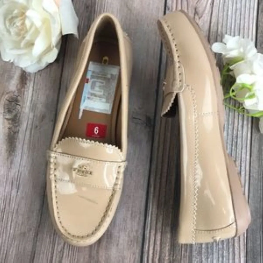 Coach Cream Leather Loafer