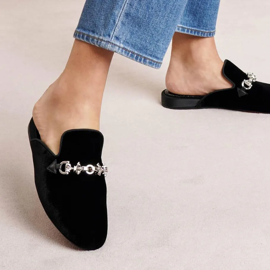 Coolito Swing velvet moccasin flats