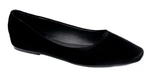 Corky's Black Velvet Ballet Flats