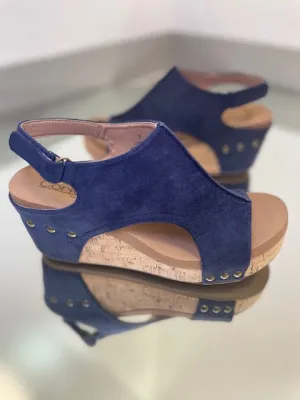 Corkys Carley Navy Suede