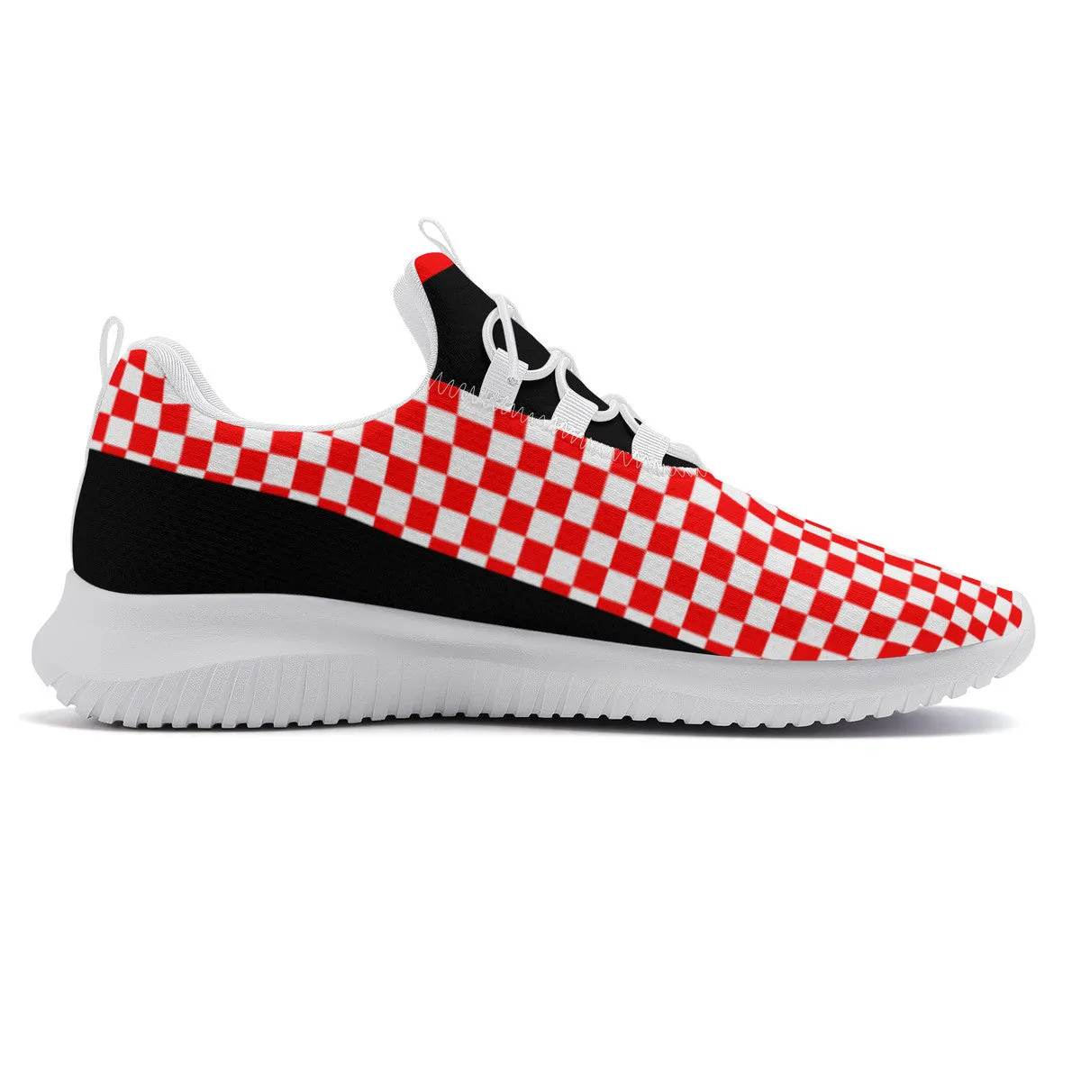 Dance Sneakers - Checkered Red dance shoes