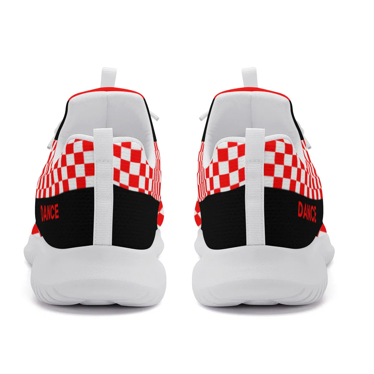 Dance Sneakers - Checkered Red dance shoes