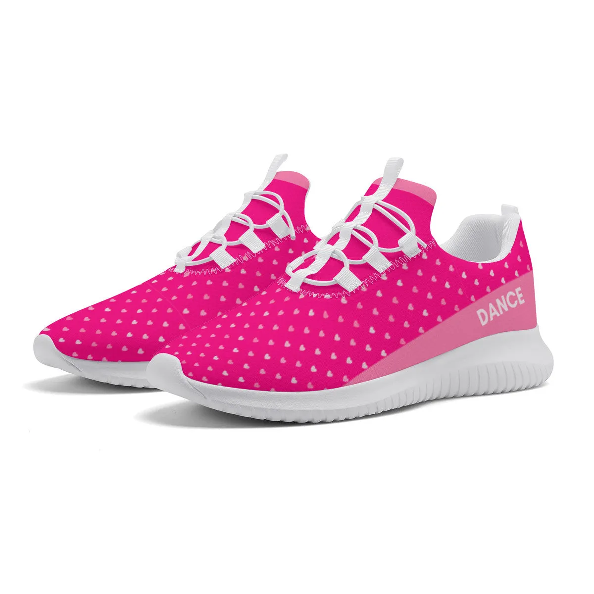 Dance sneakers - Hearts - Pink