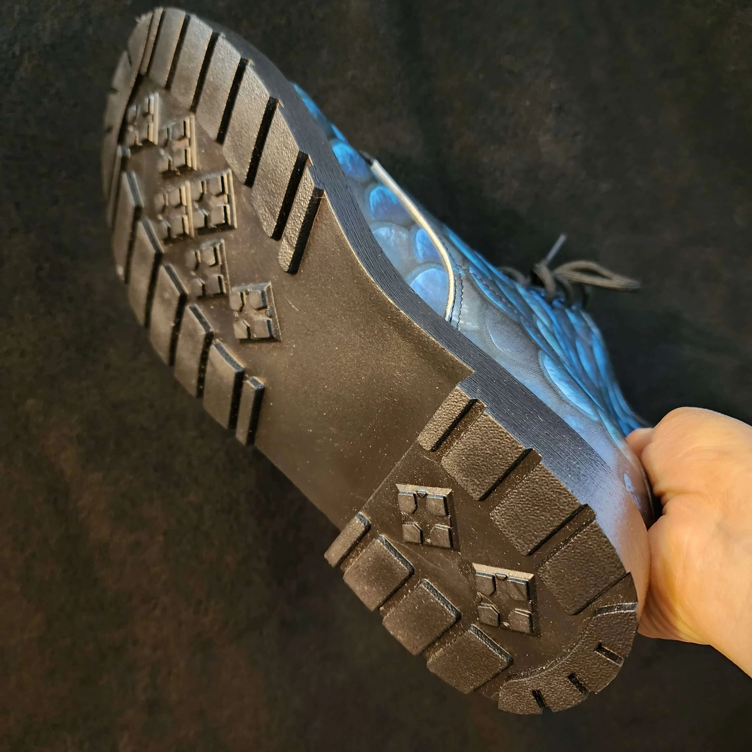 Dark Blue Dragon Scales Boots EU38 / Women's 7 Men's 5