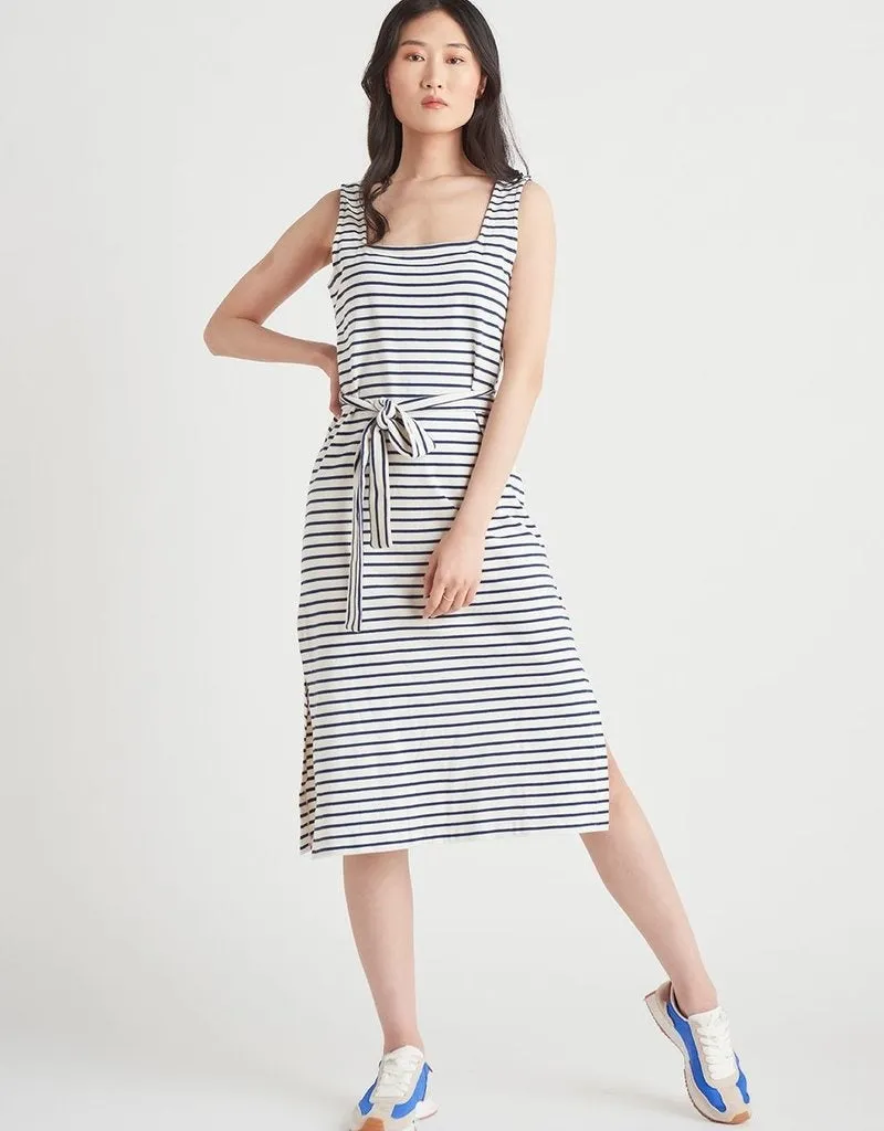 Dex Belted Knit Midi Dress