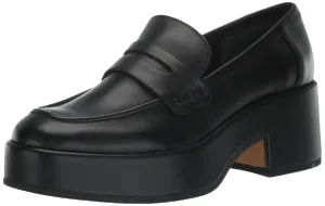 Dolce Vita Women's Yanni Loafer, Black Leather, 10
