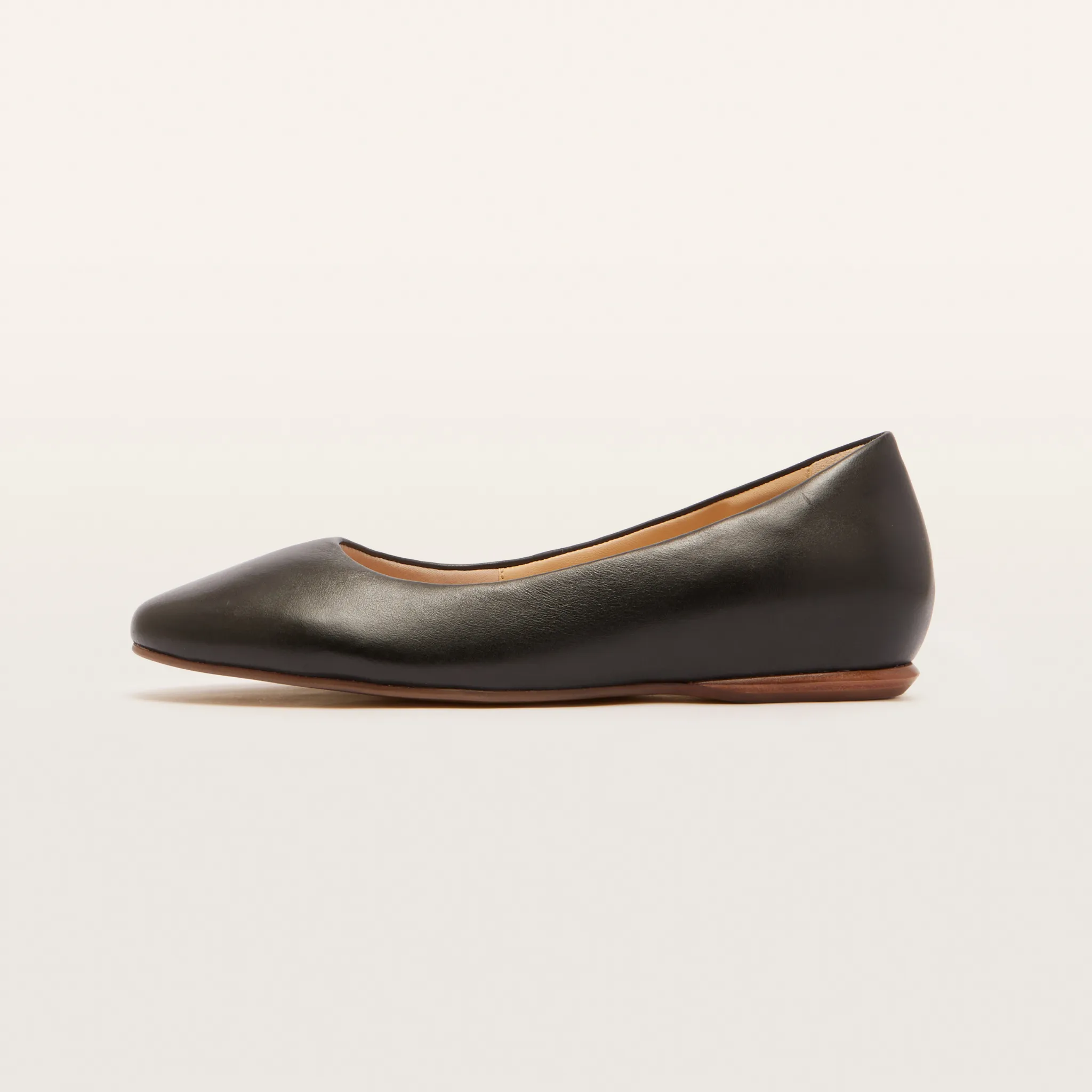 Dorset Black Leather Ballet Flats