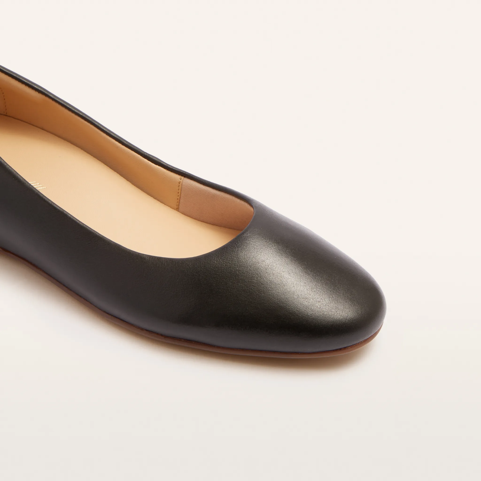 Dorset Black Leather Ballet Flats