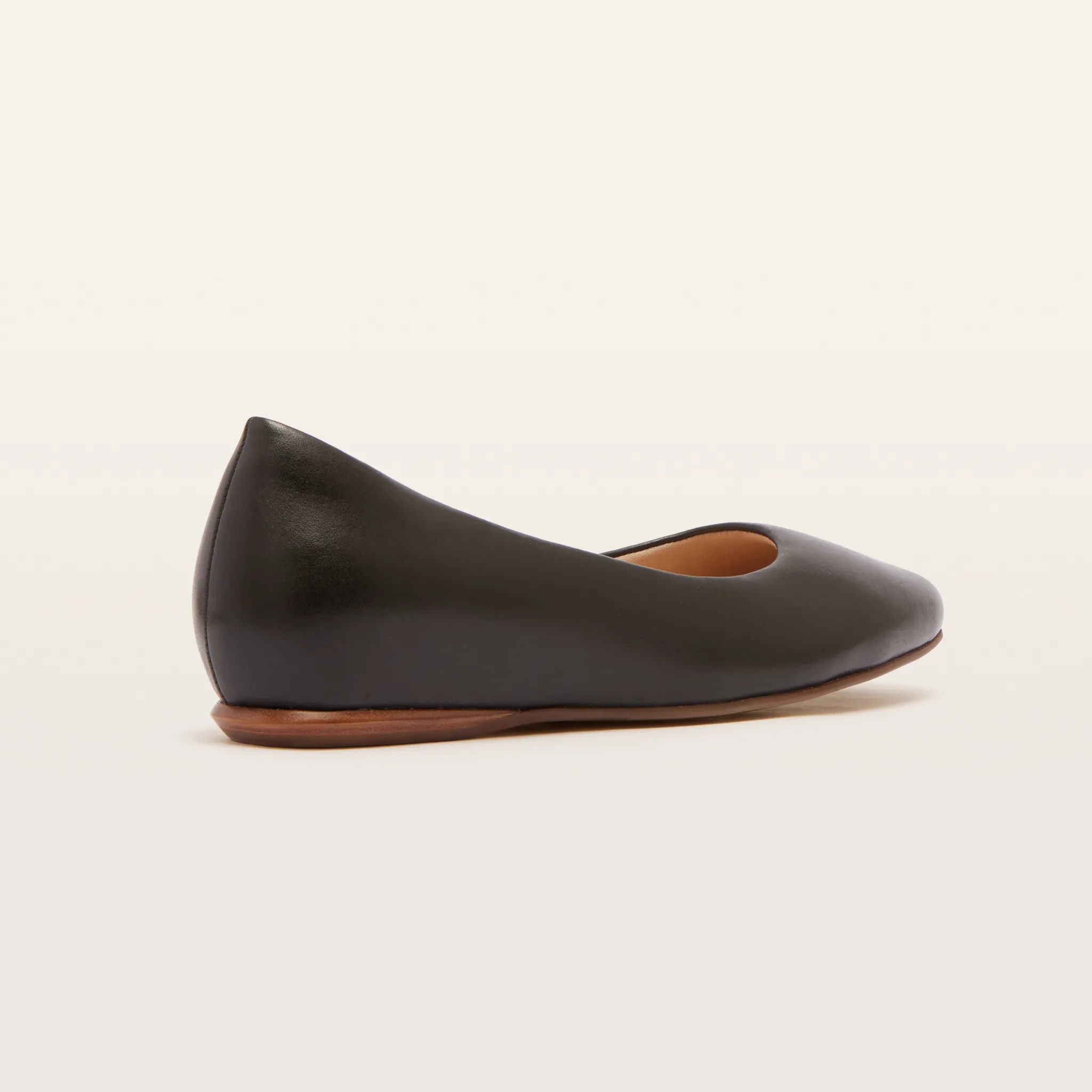 Dorset Black Leather Ballet Flats