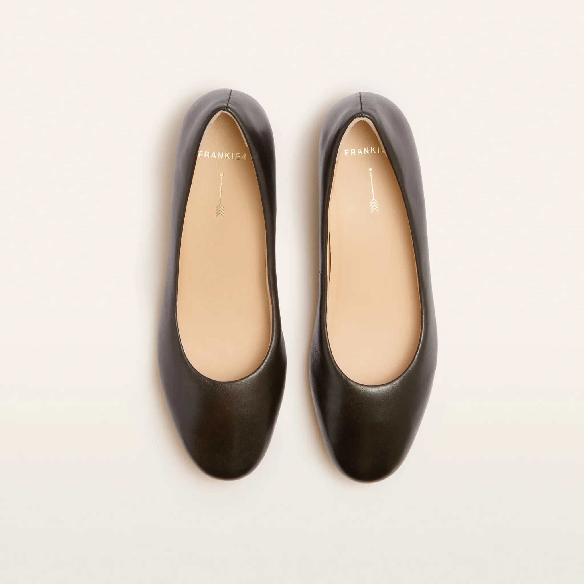 Dorset Black Leather Ballet Flats