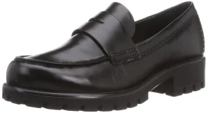 ECCO Women's Modtray Penny Loafer, Black, 8-8.5