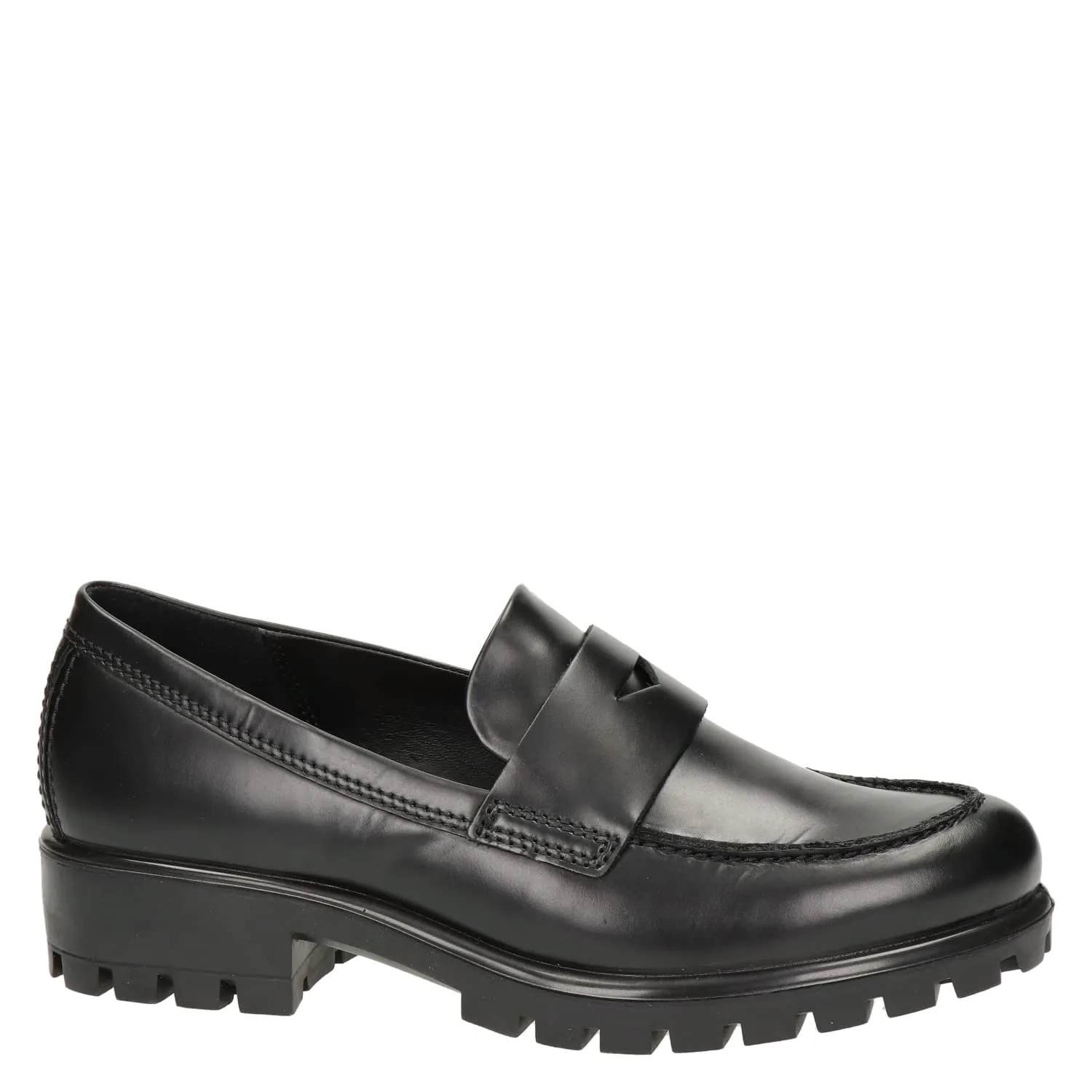 ECCO Women's Modtray Penny Loafer, Black, 8-8.5