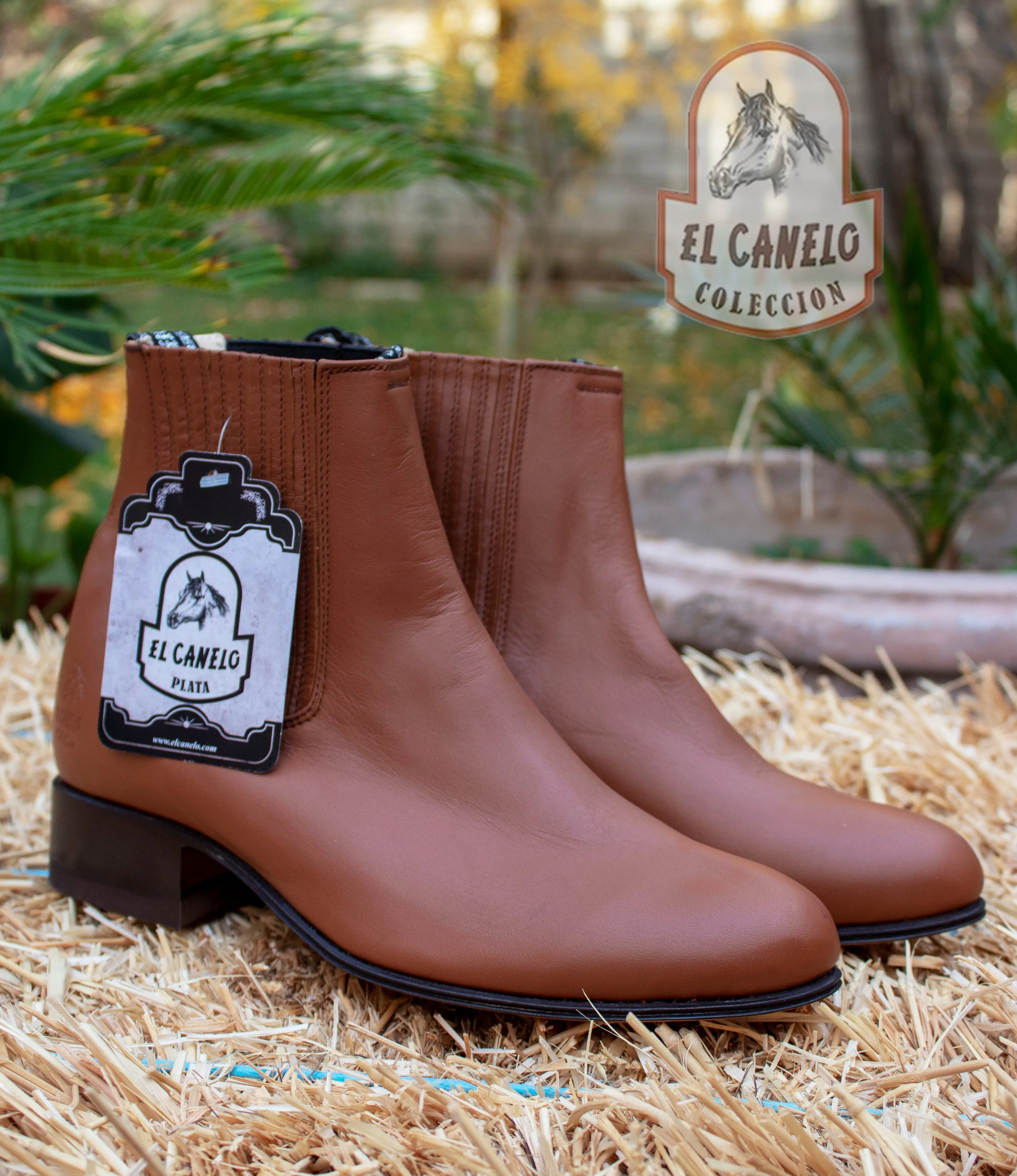 EL CANELO MENS LEATHER CHELSEA BOOTS BOTIN CHARRO ID227