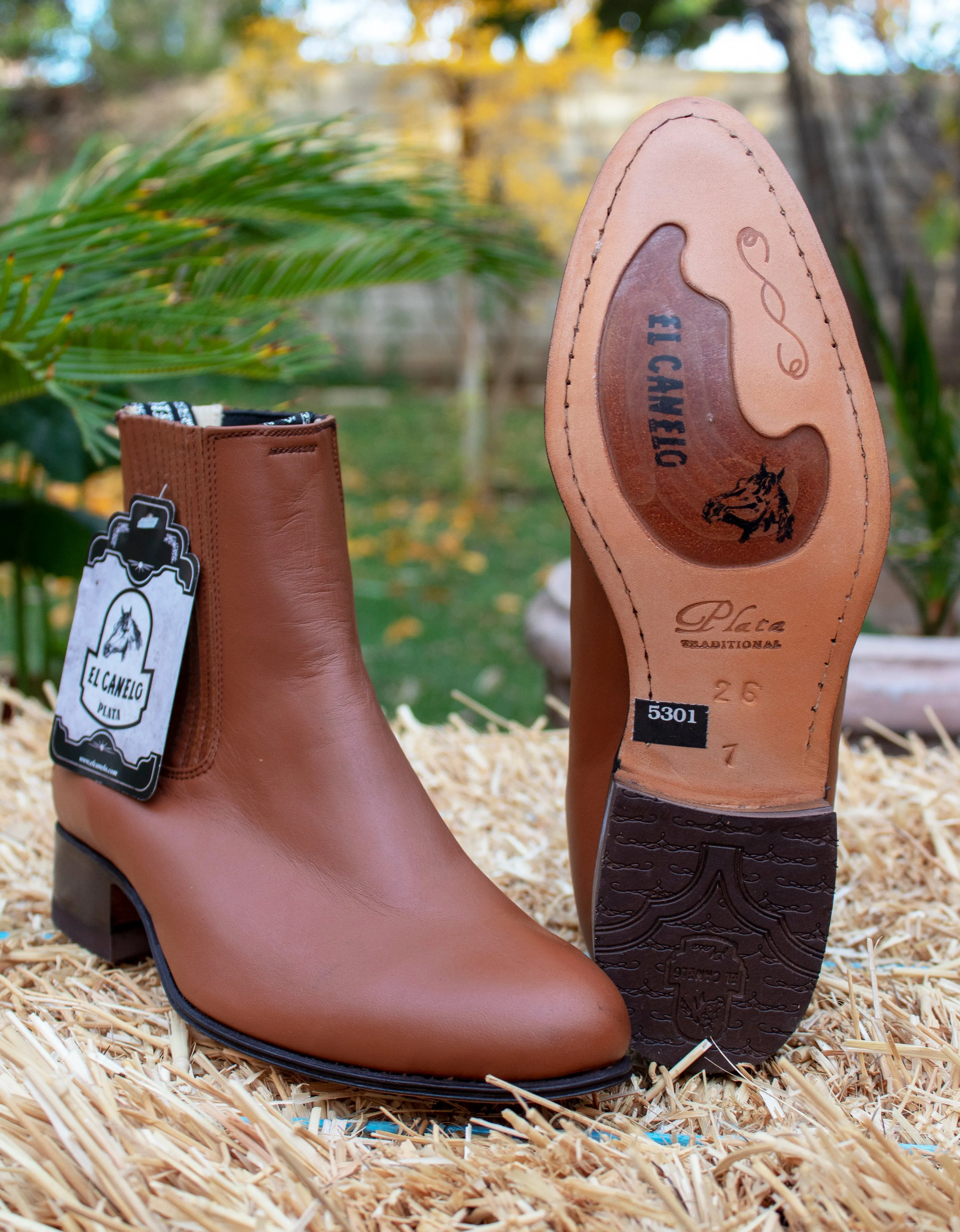 EL CANELO MENS LEATHER CHELSEA BOOTS BOTIN CHARRO ID227