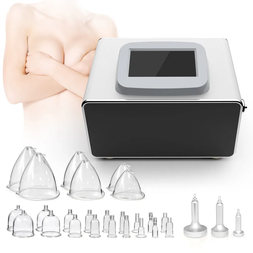 Electric Breast Enhance Massage Therapy - Lymph Detox Vacuum Breast Enlarger Suction Pump Machine - Face and Body Massager