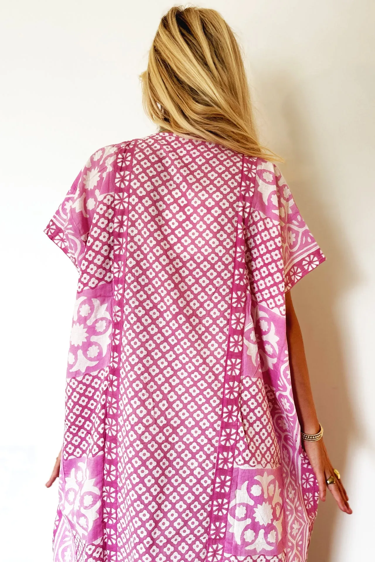 Emerson Fry Daughters Caftan- Dark Pink Organic