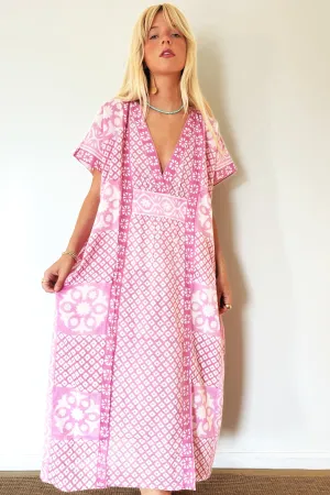 Emerson Fry Daughters Caftan- Dark Pink Organic