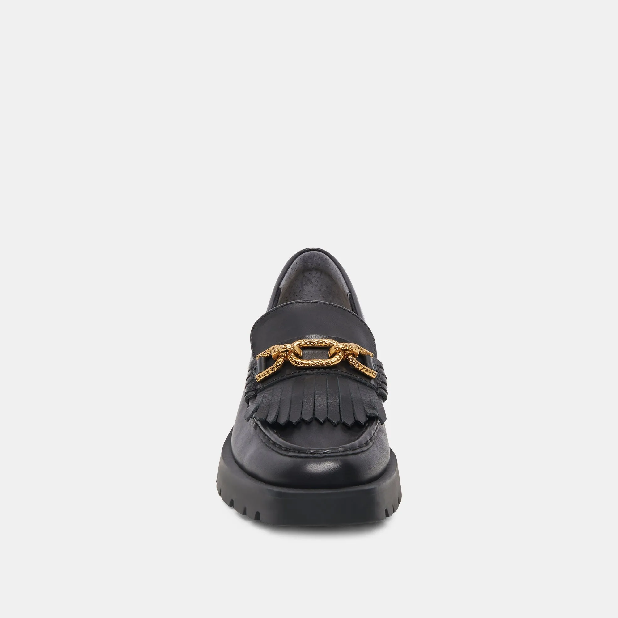 ERNA WIDE FLATS BLACK LEATHER - re:vita