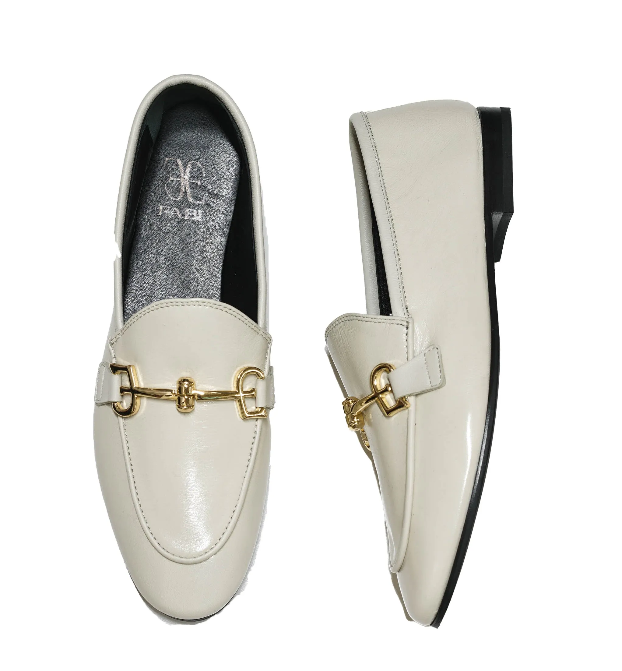Fabi Women’s White Chain Leather Loafer FD7967C 40% OFF