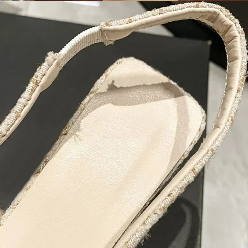 Fashion Versatile Heel Concise Modern Sandals for Women