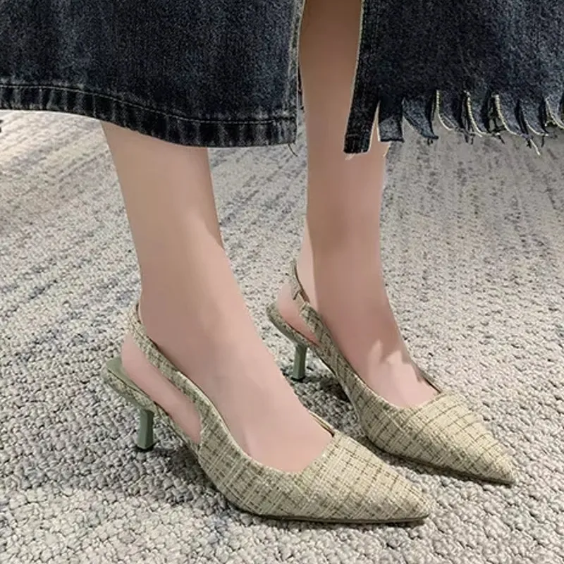 Fashion Versatile Heel Concise Modern Sandals for Women