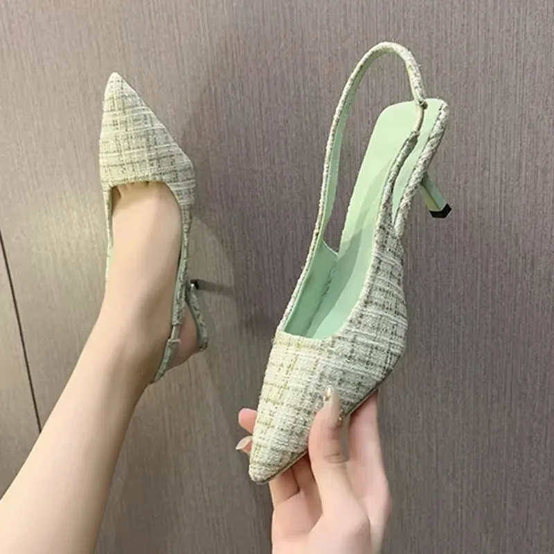 Fashion Versatile Heel Concise Modern Sandals for Women
