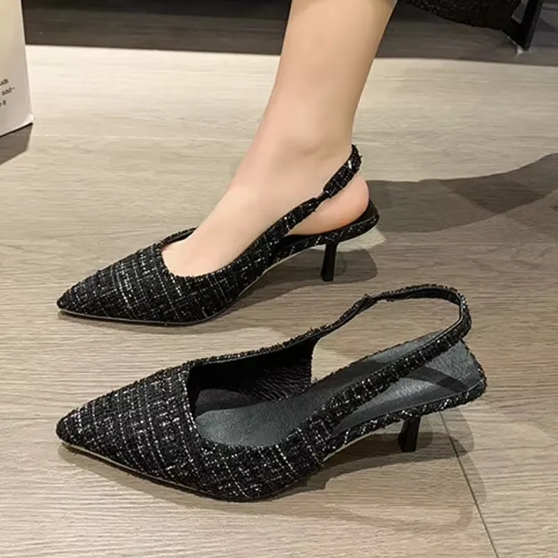 Fashion Versatile Heel Concise Modern Sandals for Women