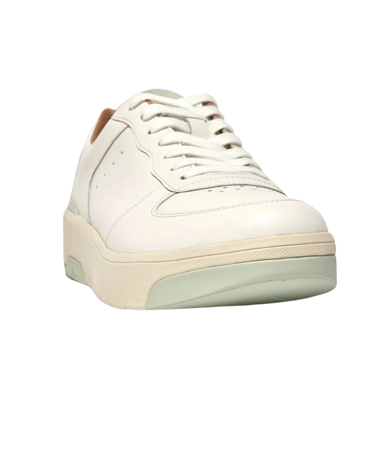 FitFlop Rally Evo Leather Sneaker White/Sagebrush