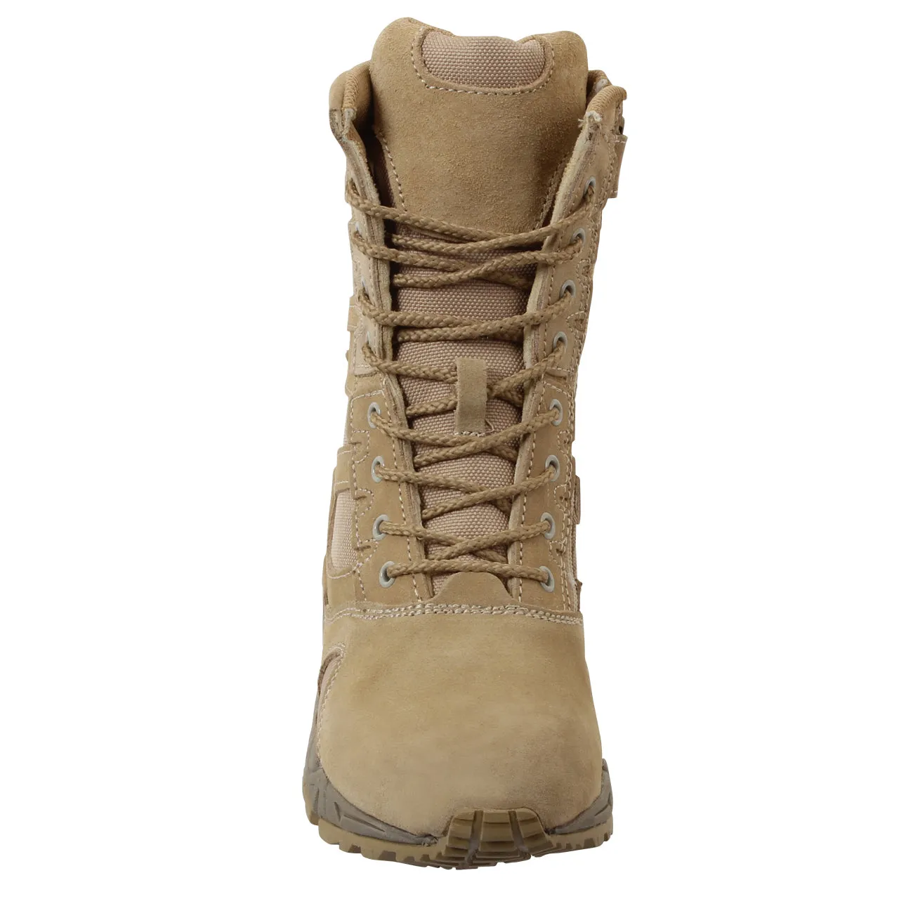 Forced Entry 8" Deployment Boots With Side Zipper Tan