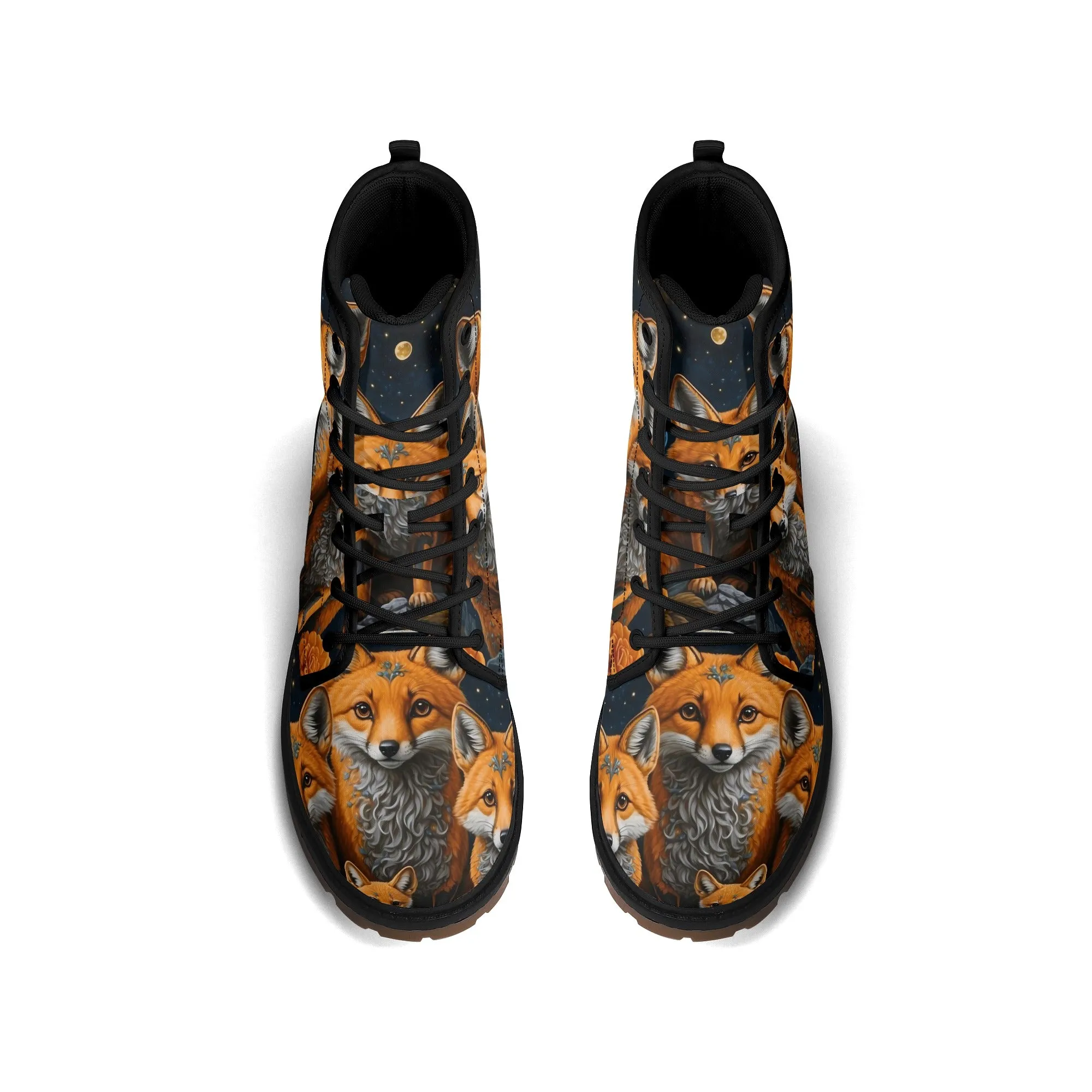 Fox Family Womens Luxe Woodland Combat Boots