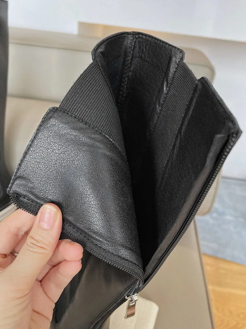 Genuine Leather Platform Boots