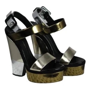 Giuseppe Zanotti Gold Wedge Platform Sandal