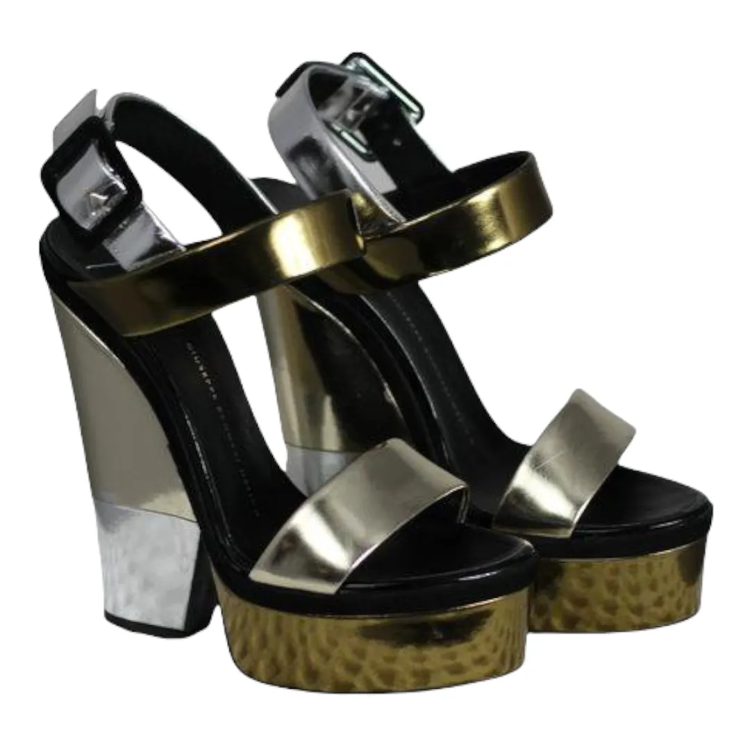 Giuseppe Zanotti Gold Wedge Platform Sandal