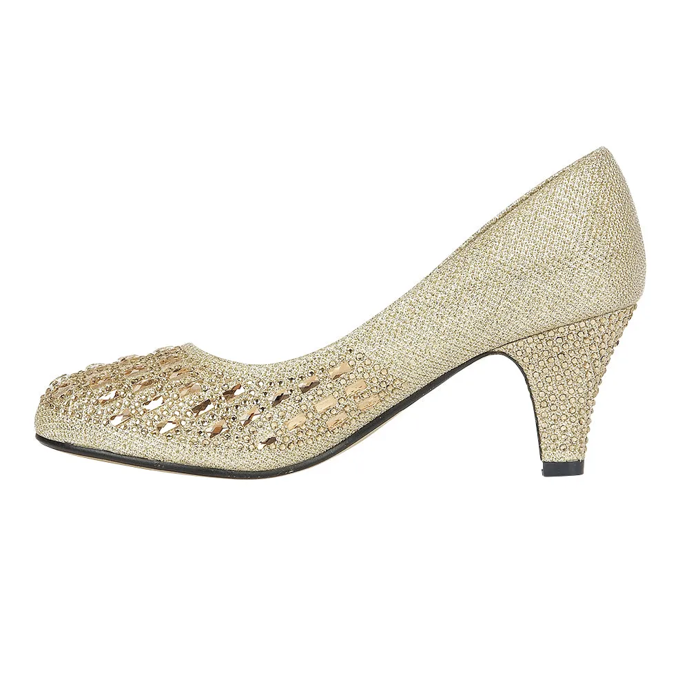 Gold Flat Shoes