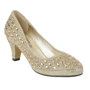 Gold Flat Shoes