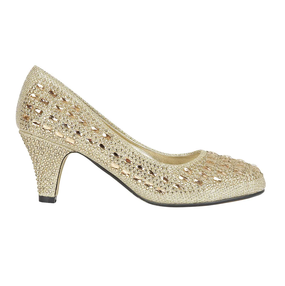 Gold Flat Shoes