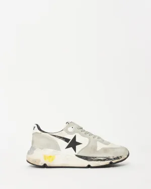 Golden Goose Black Grey & Yellow Running Sneakers - 37