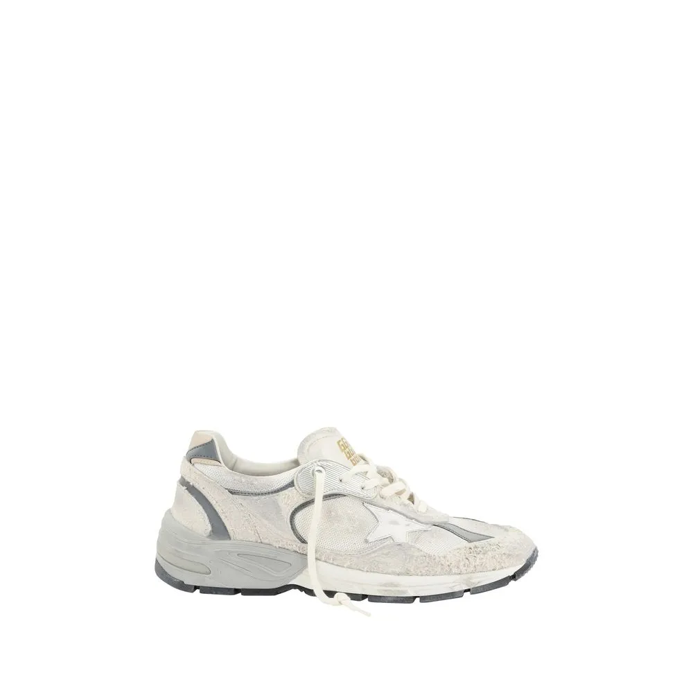 Golden Goose Running Dad Men Ivory Sneakers Leather Casual Wedge Trainer Shoes