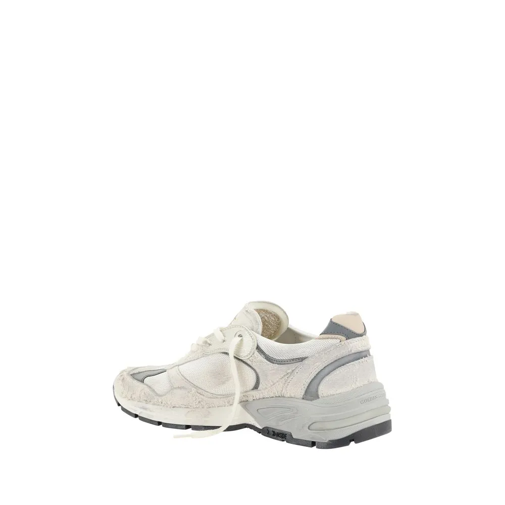 Golden Goose Running Dad Men Ivory Sneakers Leather Casual Wedge Trainer Shoes