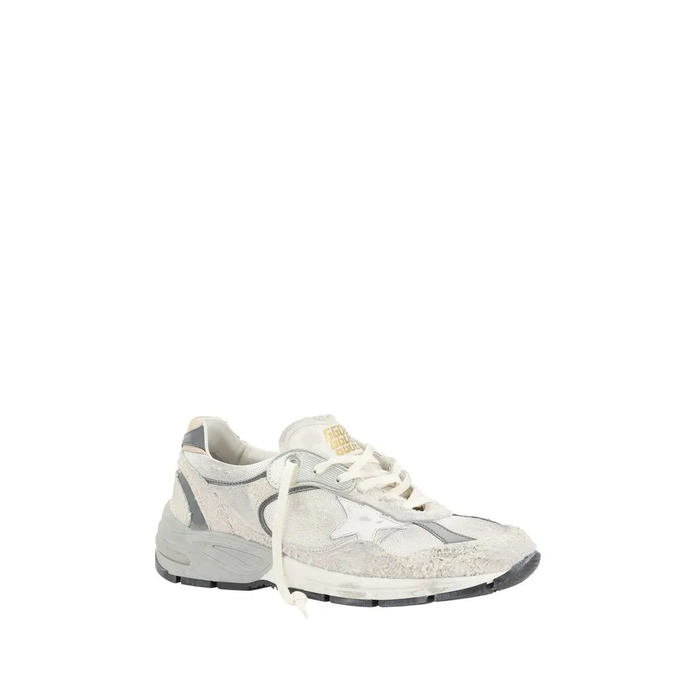 Golden Goose Running Dad Men Ivory Sneakers Leather Casual Wedge Trainer Shoes