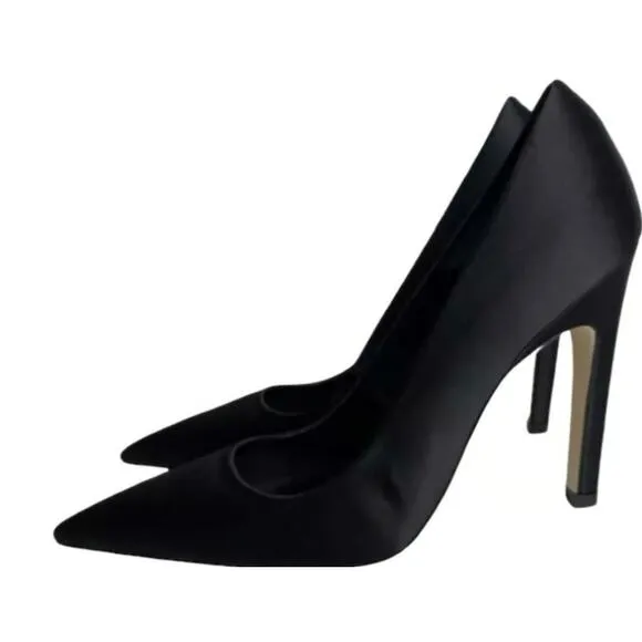 Good American Women's Satin Pointy Toes Heels Sz 5.5