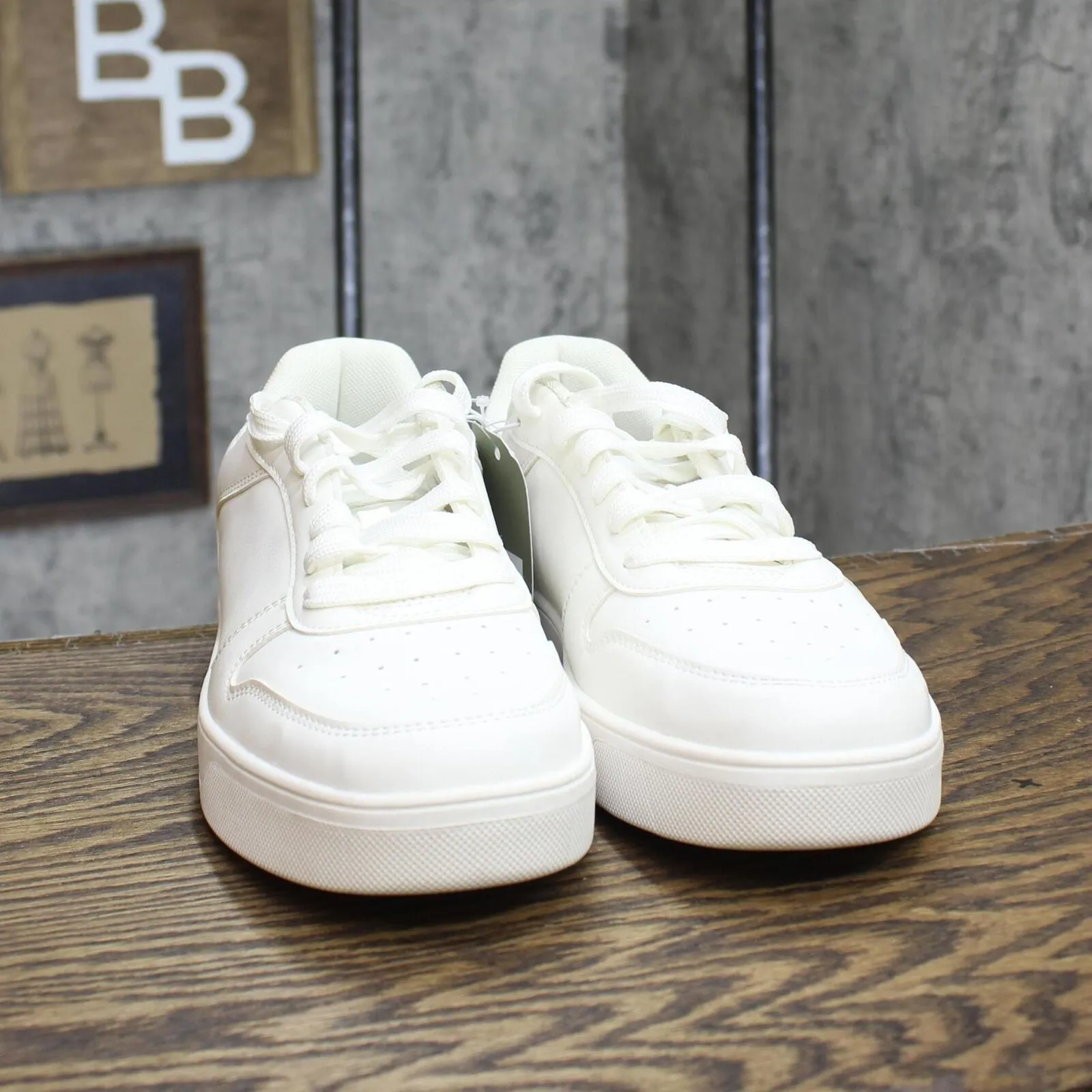 Goodfellow & Co Mens Levi Casual Court Sneakers 88082723 White 9.5M