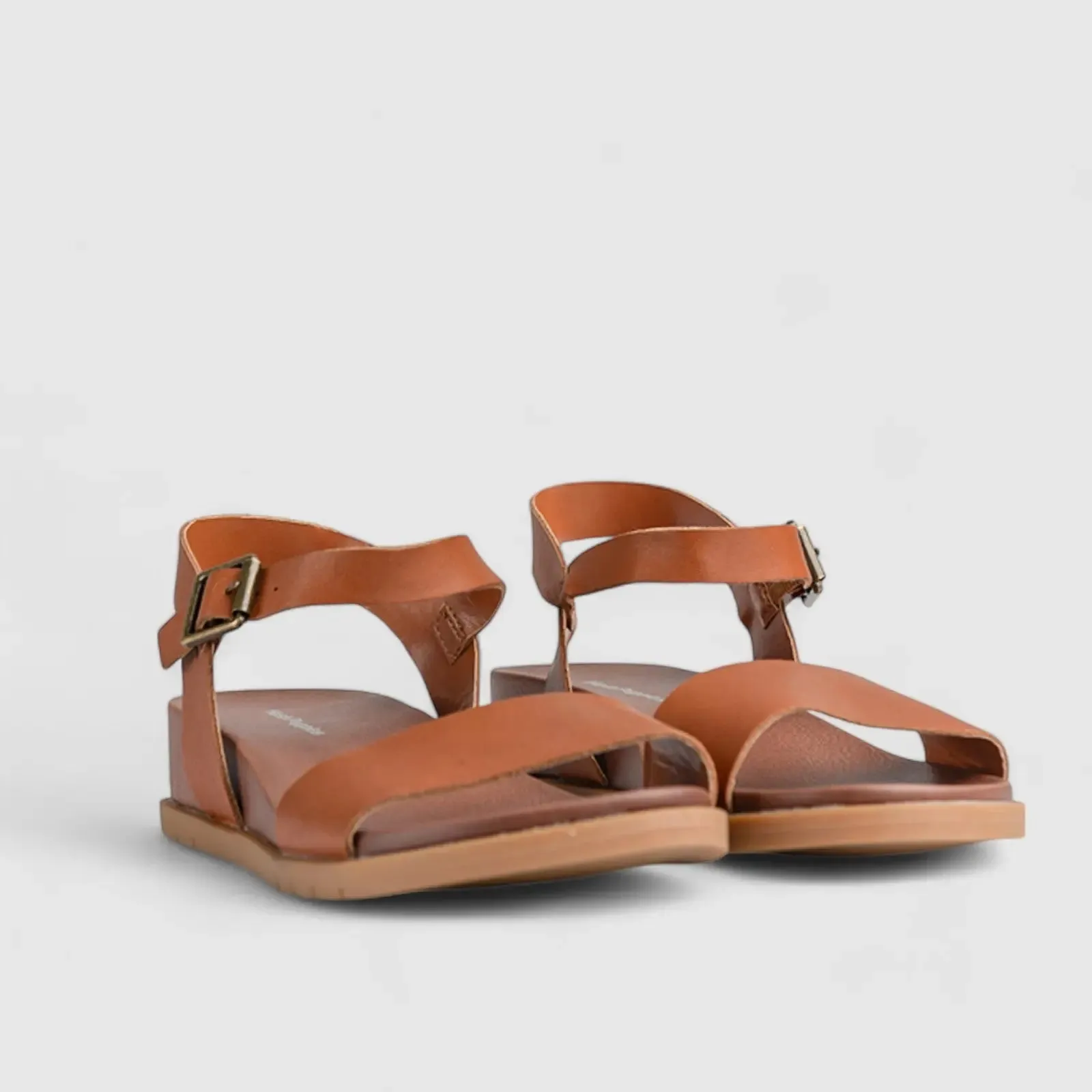 Graice Comfort Wedge Sandal Tan 01372