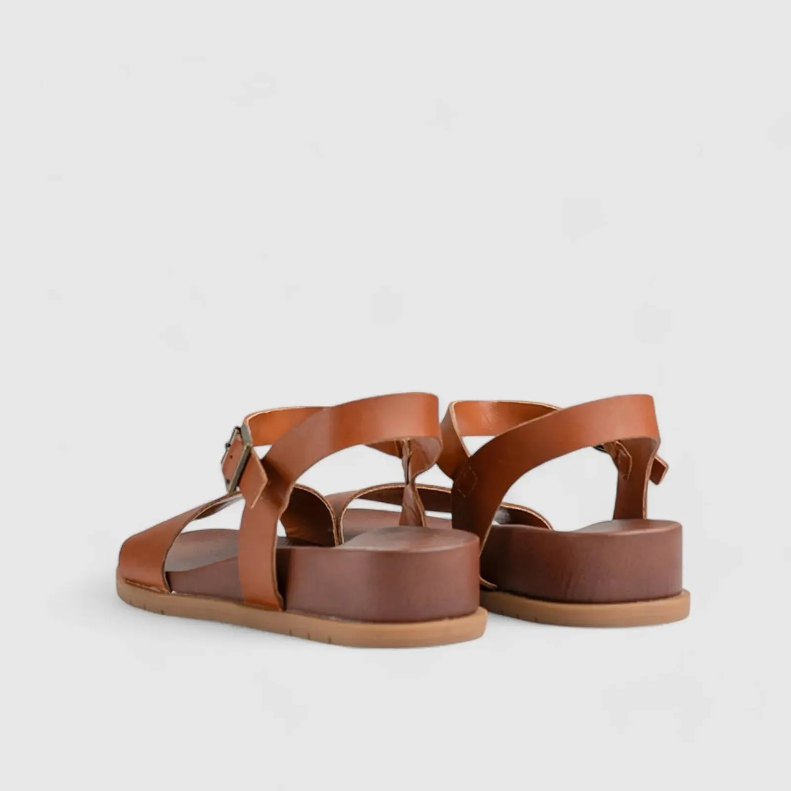 Graice Comfort Wedge Sandal Tan 01372