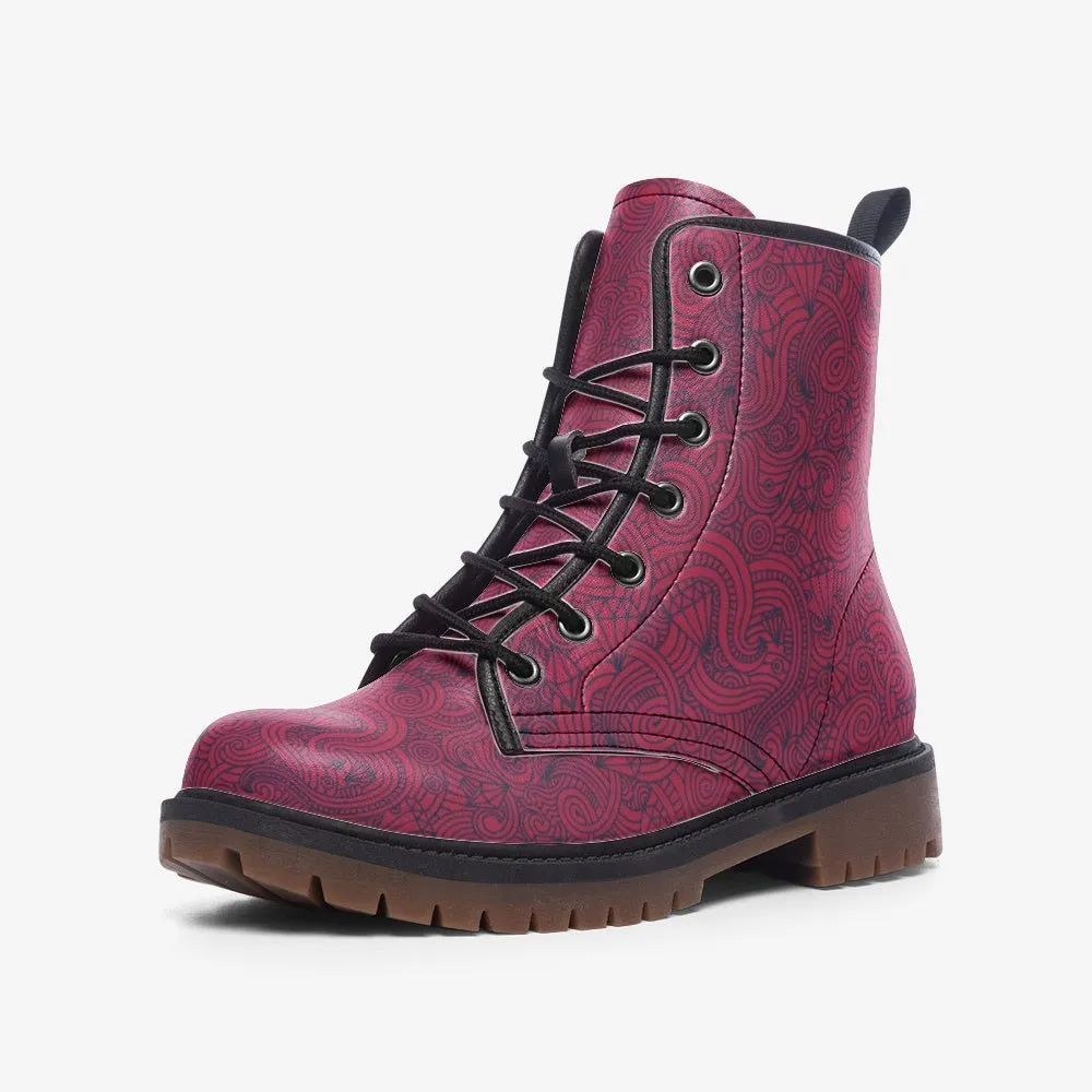Graphic Swirls - Combat Boots