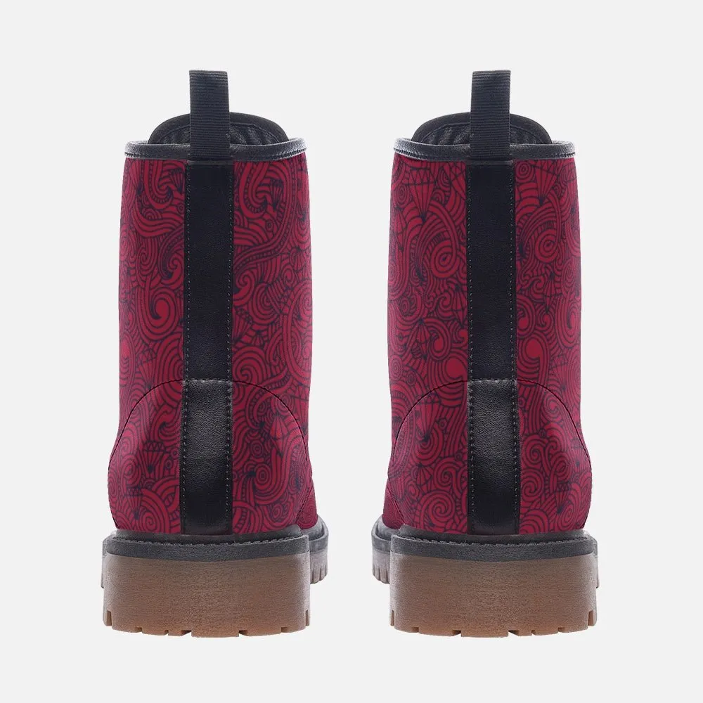 Graphic Swirls - Combat Boots