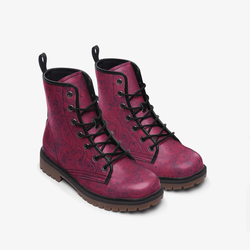 Graphic Swirls - Combat Boots