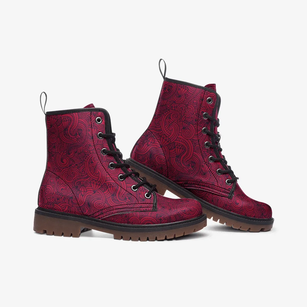Graphic Swirls - Combat Boots