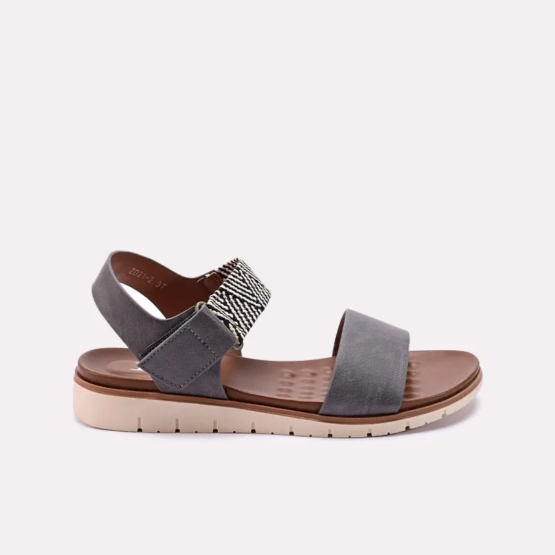 Gray Casual Sandals 0421524